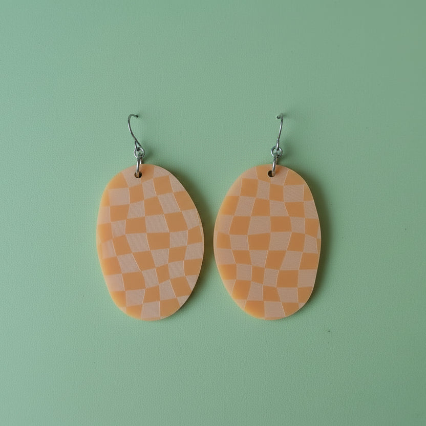 PALETTE EARRINGS - CHECKERED