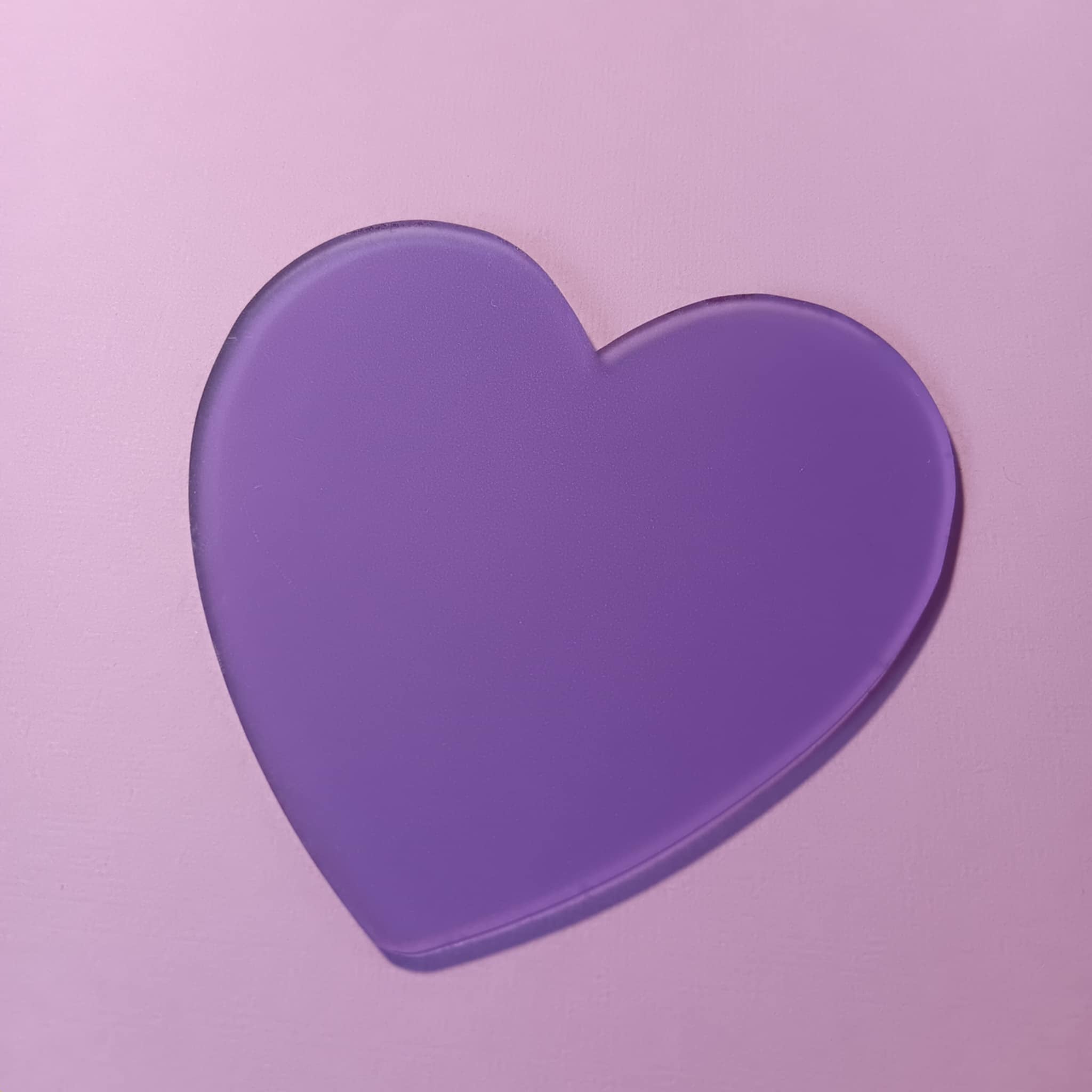 *FUNDRAISER COLLECTION* HEART COASTERS - FROSTED