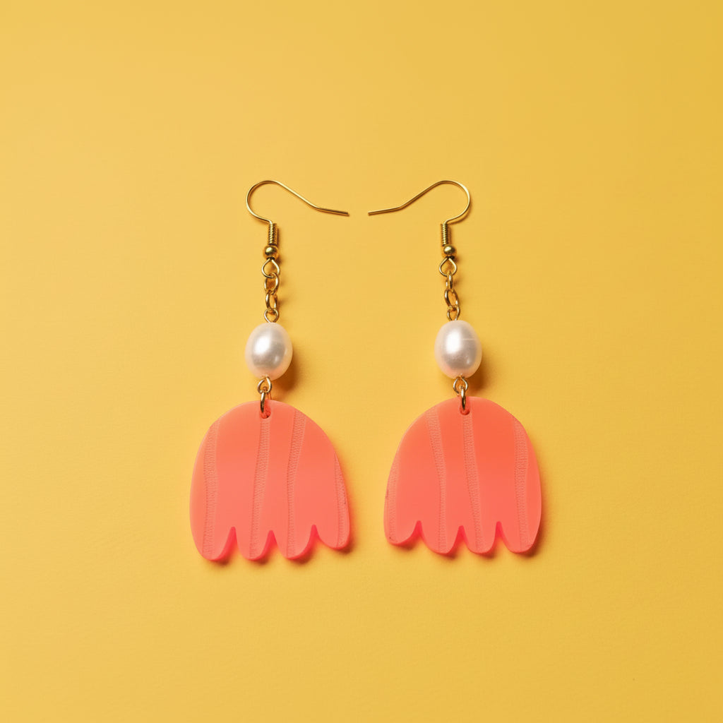 PEARL DROP EARRINGS - SMALL - GOLD