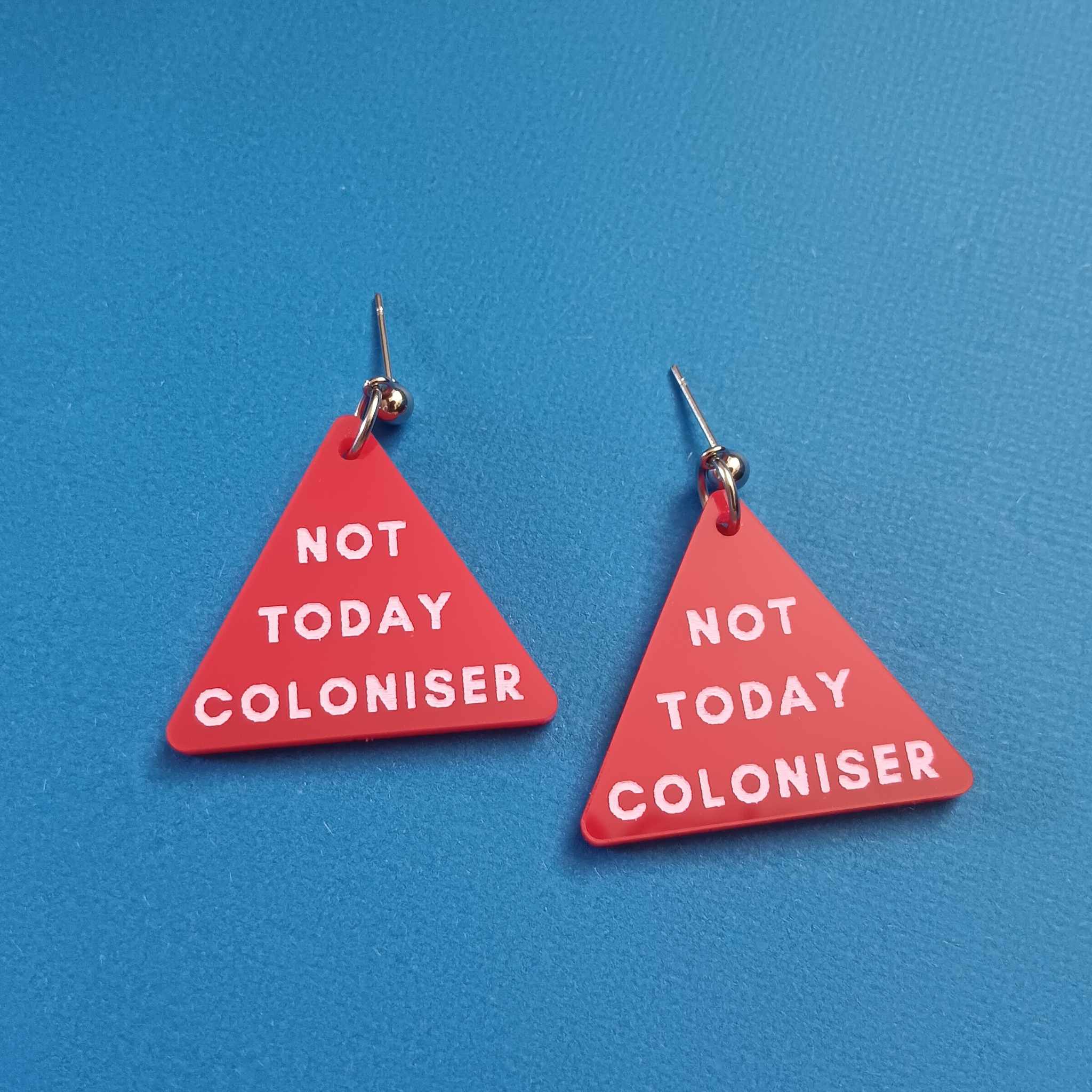 NOT TODAY COLONISER MINI STUD EARRINGS