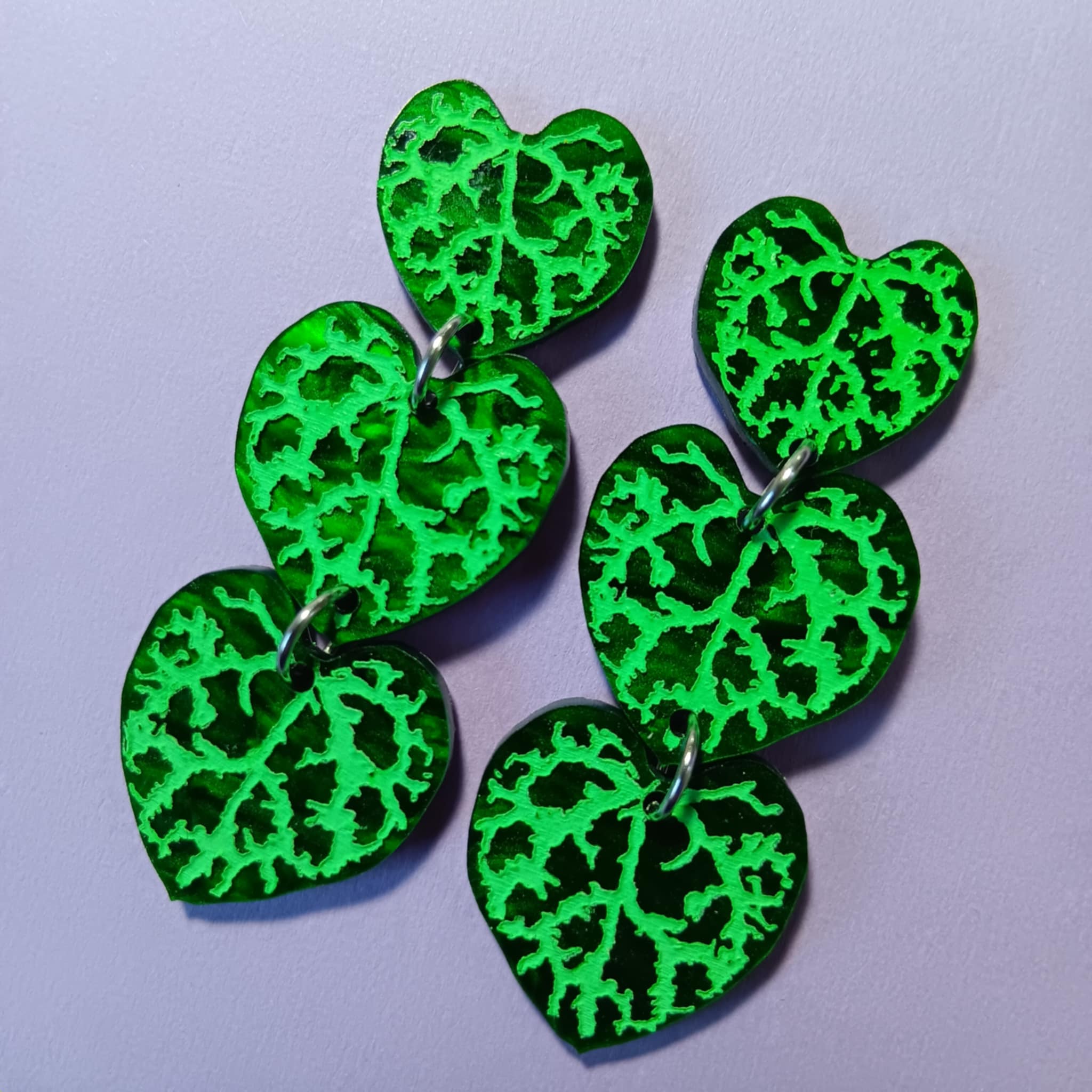 CEROPEGIA (STRING OF HEARTS) EARRINGS