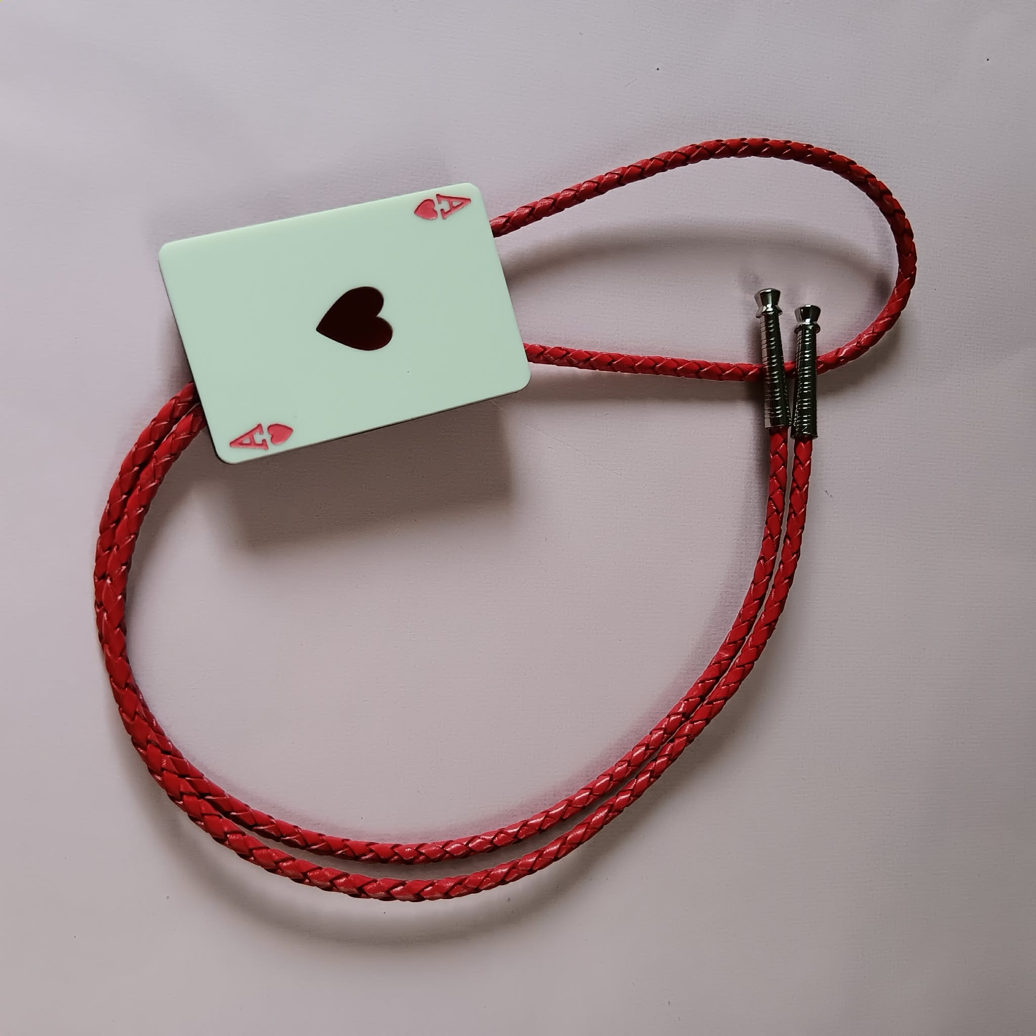PLAYING CARD BOLO TIE